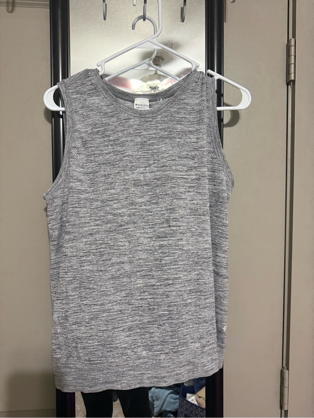Athleta Heather Gray Knit Tank